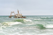 © ONEWORLD PICTURE - Namibia, Erongo, Schiffswrack in der Brandung, Schiffswrack 'Zeila' vor Henties Bay von Swakopmund kommend. Der Kutter 'Zeila' ist am frühen Morgen des 25. August 2008 ca. 14 km südlich von Henties Bay gestrandet.6, Namibia