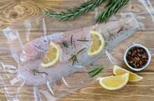 Fish Walleye With Lemon And Rosemary To The Sous Vide Package