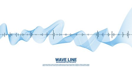 Wall Mural - Sound wave Music Equalizer background. music voice audio visual signal