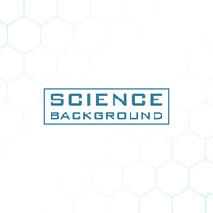 Wall Mural - white science background with lines structures