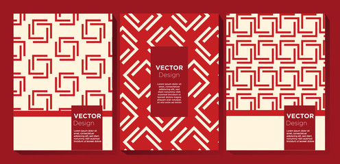 Red and White Background Pattern