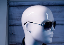 Close-up Of Mannequin Wearing Sunglasses