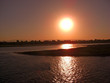 Egypte, coucher de soleil sur le Nil