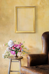 Wall Mural - Vintage frame on a wall