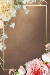 Wall Mural - Frame with flowers