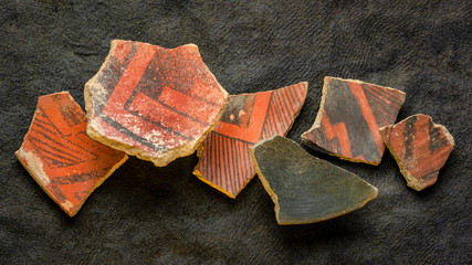 Anasazi Indian pottery artifacts