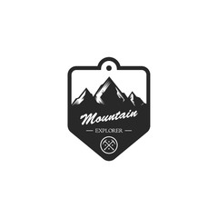 Sticker - mountain tag