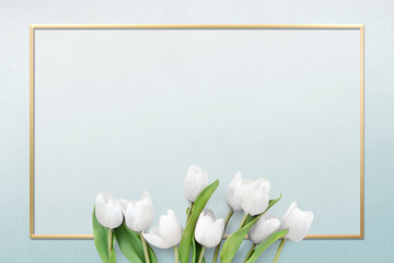 Wall Mural - Frame with flowers