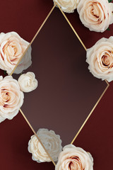 Wall Mural - Frame with flowers