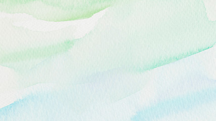 Wall Mural - Green and blue watercolor style background illustration
