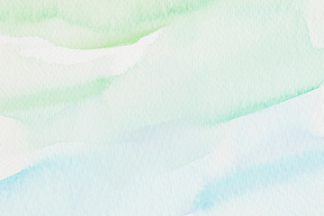 Wall Mural - green and blue watercolor style background illustration