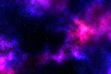 Dark Pink And Purple Galaxy Patterned Background Illustration