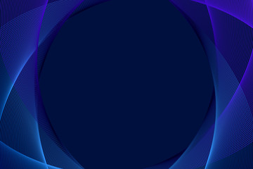 Wall Mural - blue surreal linear background illustration