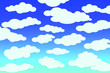 Seamless patterns with sky clouds for wallpapers, gift paper, filling patterns, webpage backgrounds, greeting cards, packages 