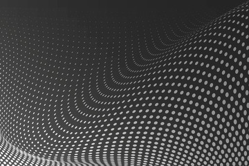 Wall Mural - Black gradient background halftone style