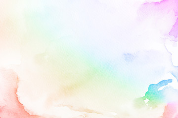 Wall Mural - rainbow gradient watercolor style background illustration illustration
