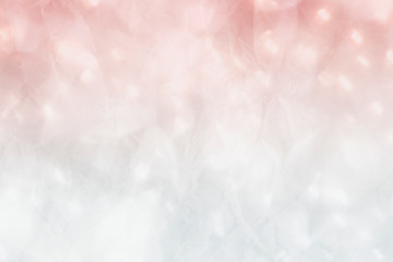 Wall Mural - Glittery pink and white bokeh background illustration