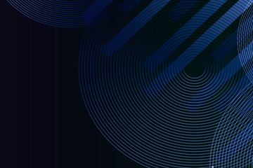 Wall Mural - Geometrical lines patterned blue background