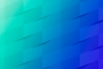 Wall Mural - Blue and turquoise geometrical pattern background
