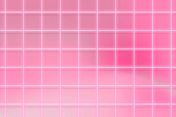 Wall Mural - Neon pink grid patterned background