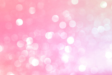 Wall Mural - watermelon pink bokeh patterned background