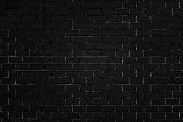 Wall Mural - Black brick patterned background