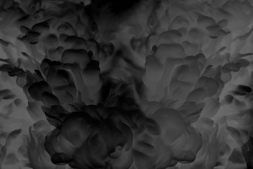 Wall Mural - black fluid smoke patterned background