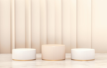 Aufkleber - Beauty fashion luxury podium backdrop for product display. 3d render.