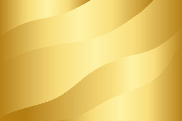 Canvas Print - Gold gradient layer patterned background