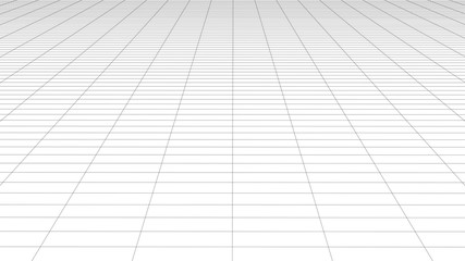 Poster - Vector perspective grid. Detailed lines forming an abstract background
