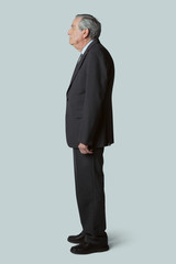 Poster - Senior businessman in a profile shot mockup