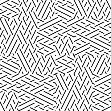 Seamless pattern with oblique black segments