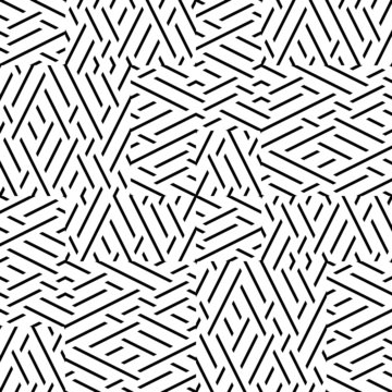 Seamless pattern with oblique black segments
