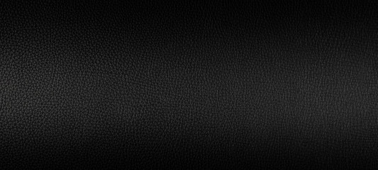 black leather background banner. texture abstract close up, surface studio photography. copy space