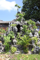 Poster - Roche décorative du jardin de la Cité impériale à Hué, Vietnam