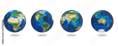 Fotografía Africa, Asia, Europe, America, Australia, the Earths continents