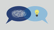 Communication and problem solving. talk concept speech bubbles Vector Illustration