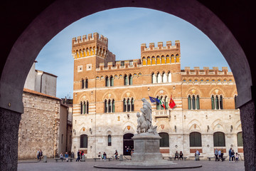 Aldobrandeschi Palace, also known as Province Palace, seat of the Province of Grosseto, Italy