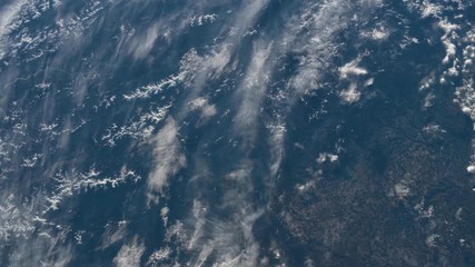 Wall Mural - Earth from space. Time lapse of over the Earth seen from the ISS. Space exploration of planet Earth at night. Elements of this video furnished by NASA.
