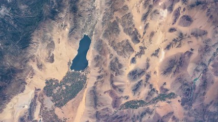 Wall Mural - Earth from space. Time lapse of over the Earth seen from the ISS. Space exploration of planet Earth at night. Elements of this video furnished by NASA.