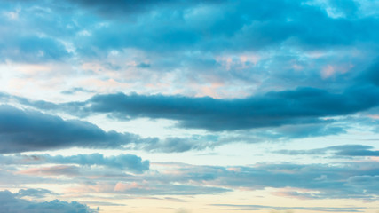Wall Mural - beautiful lowering sky, clouds, abstract background