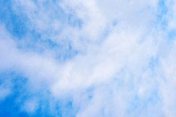 Wall Mural - blue sky with clouds, background, copy space