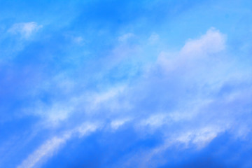 Wall Mural - blue sky with clouds, background, copy space
