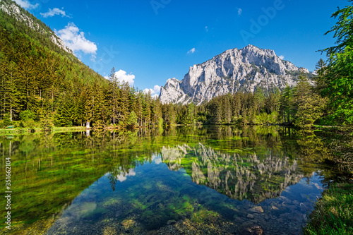 Fototapeta na szkło Green Lake Austria