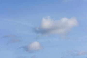 Wall Mural - blue sky with fluffy clouds, abstract background