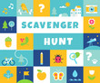 Nature Scavenger Hunt. Summer Camp and Community Activity and Game for Children