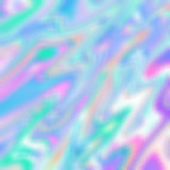 Wall Mural - abstract colorful pastel rainbow holographic foil iridescent light distorted swirl texture backgroun