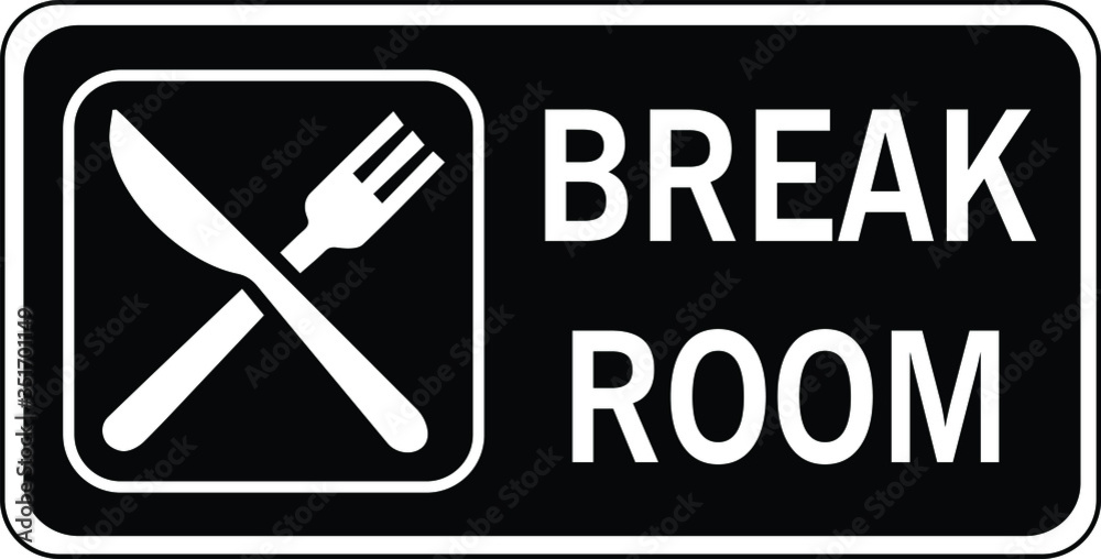 break-room-name-plate-door-sign-stock-vector-adobe-stock for Free Printable Break Room Signs Break room name plate door sign Stock Vector | Adobe Stock for Free Printable Break Room Signs