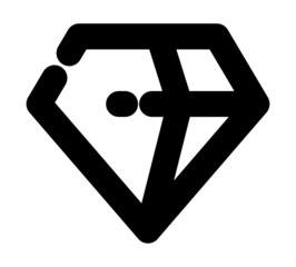 diamond icon vector for web and app