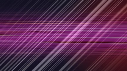 Animation of white shapes moving on purple background